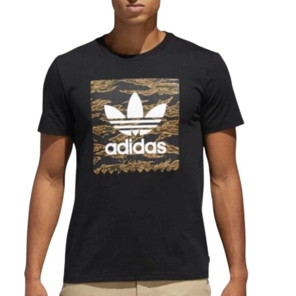 Adidas Trefoil Camouflage BB T Shirt Mens Black Short Sleeve MEDIUM - Picture 2 of 5